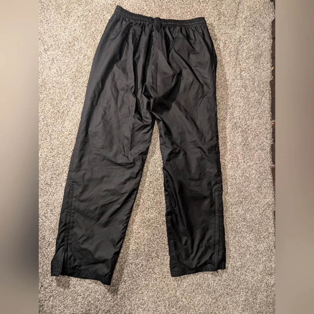 Reebok Black Athletic Pants with Flyers Logo, Size M